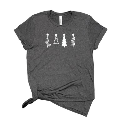 Christmas Trees T Shirt Winter T-Shirt Holiday Shirt Graphic Tee Funny Mom T-Shirt Unisex T-Shirt - image2